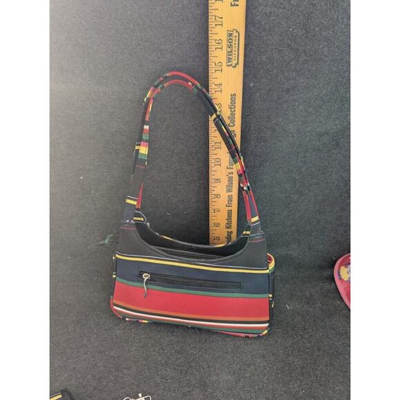 Colorful Striped Shoulder Bag And Old Cell Phone Case Vintage Y2k 90's - Picture 2 of 11